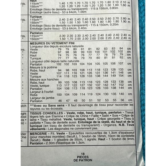 McCalls 7961 Sewing pattern jacket dress top tunic pull on pants size 10 12 14 - Picture 7 of 7